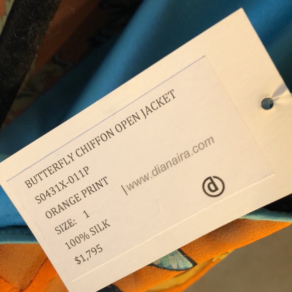 🦋dianaira Stunning Silk, Chiffon Butterfly Open Lined Lightweight over jacket - Picture 5 of 11